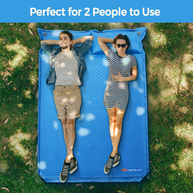 Self-Inflating Camping Outdoor Sleeping Mat with Pillows