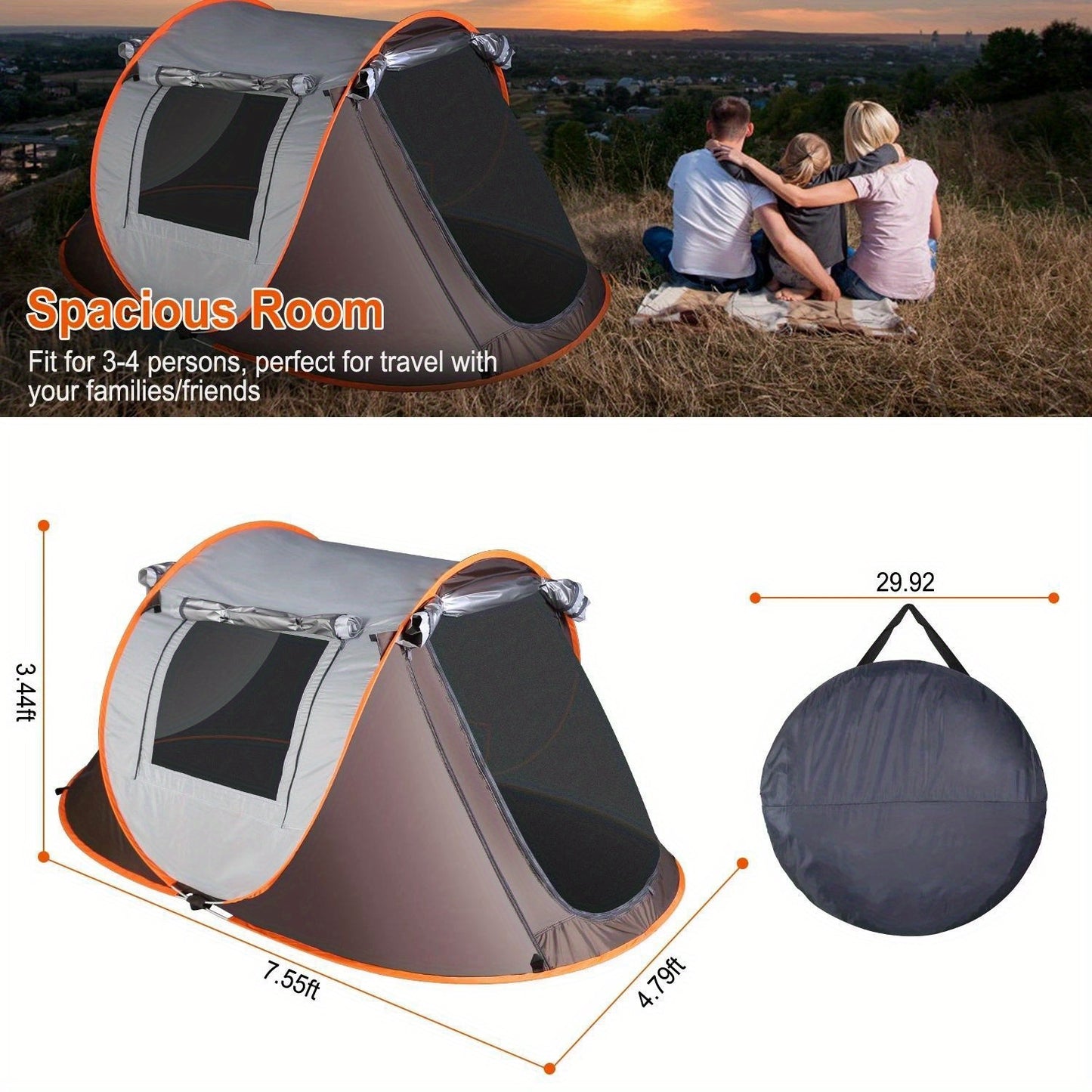 Outdoor multi-person tent