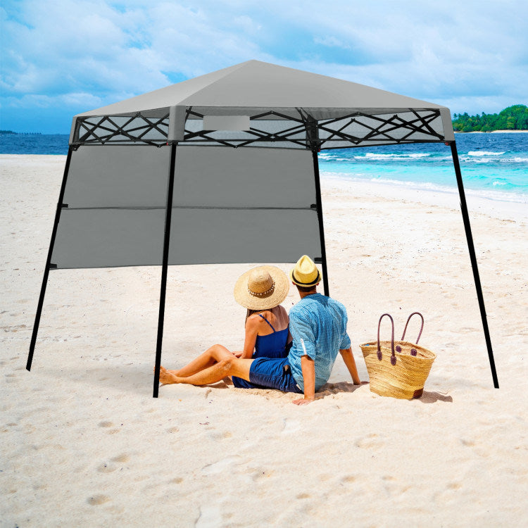 6 x 6 Feet Pop-up Canopy Tent with Carry Bag and 4 Stakes