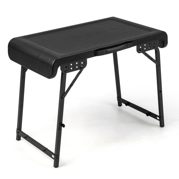 Folding Table with 2 Retractable LED Stools