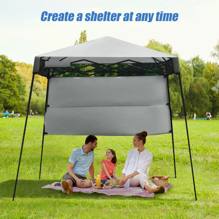 6 x 6 Feet Pop-up Canopy Tent with Carry Bag and 4 Stakes