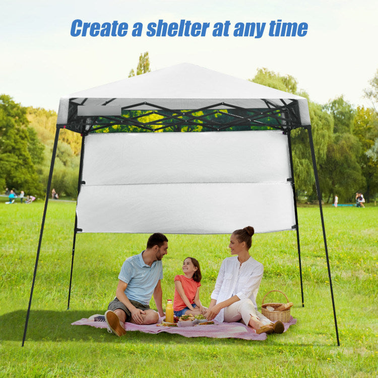 6 x 6 Feet Pop-up Canopy Tent with Carry Bag and 4 Stakes