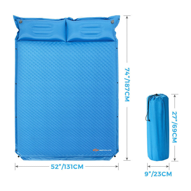 Self-Inflating Camping Outdoor Sleeping Mat with Pillows