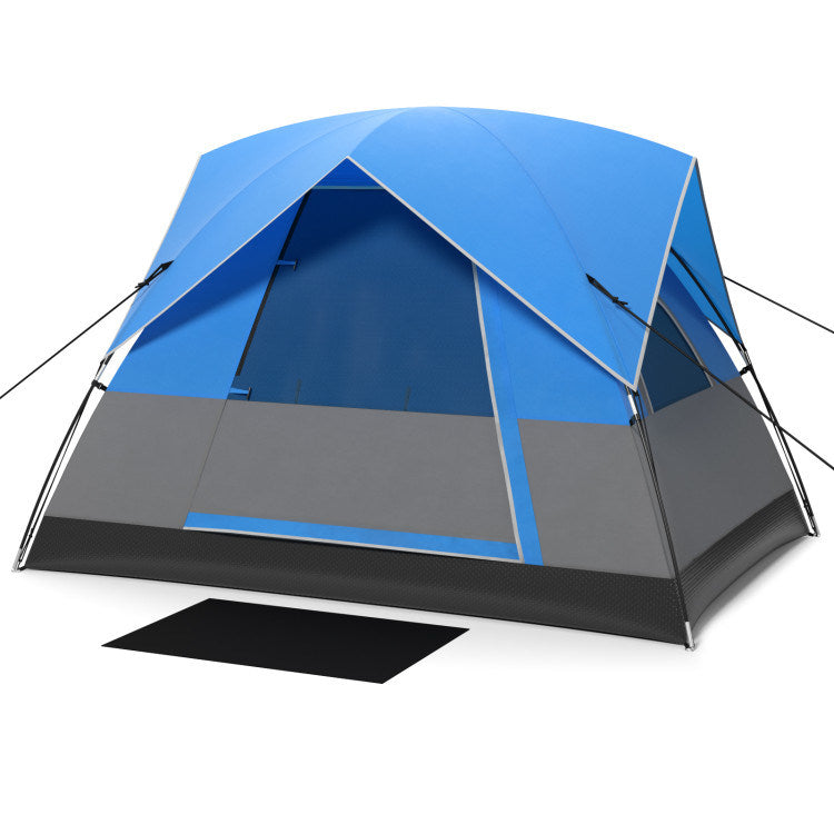 3 Person Outdoor Camping Tent with Removable Floor Mat for Camping