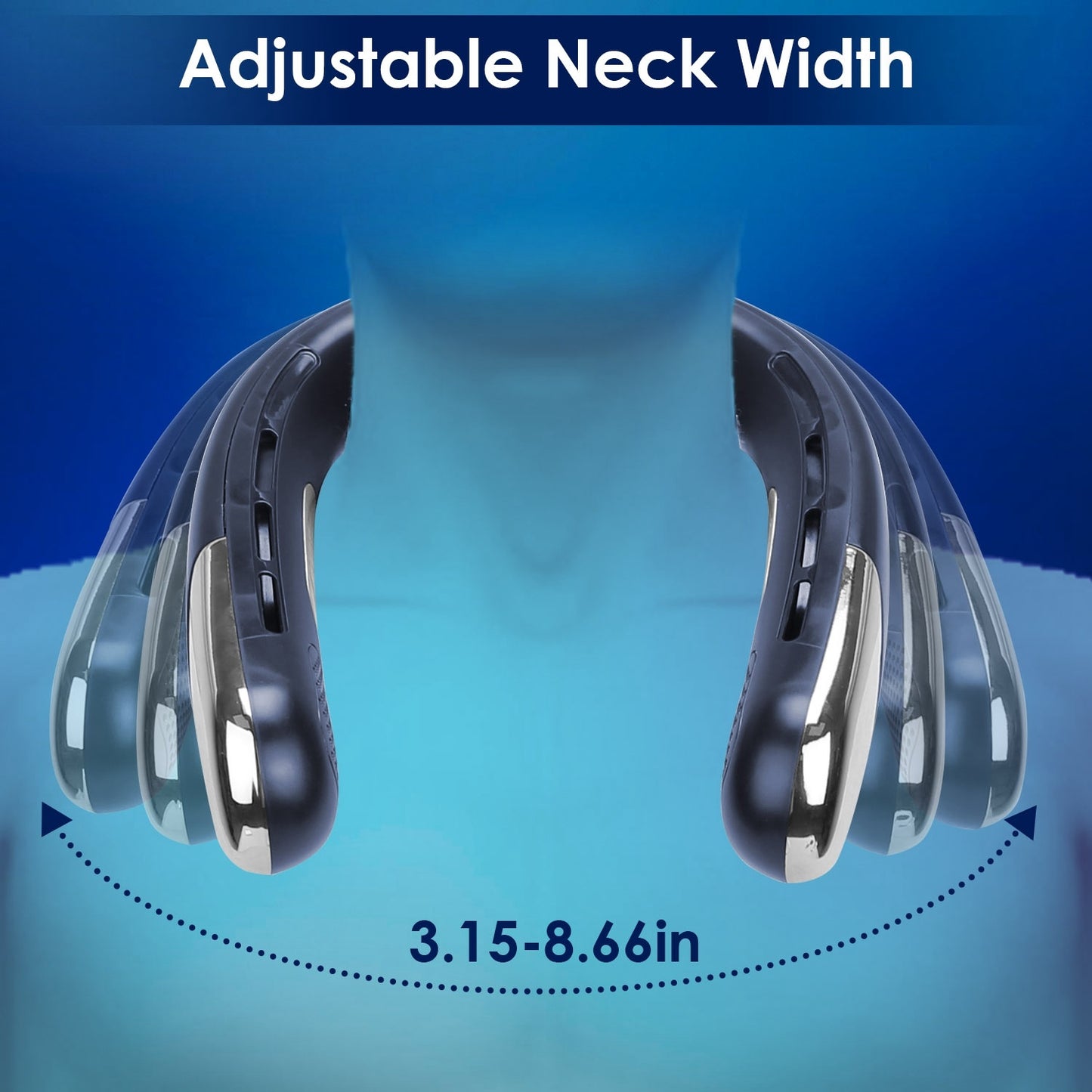 Portable Neck Fan With Type-C Charging