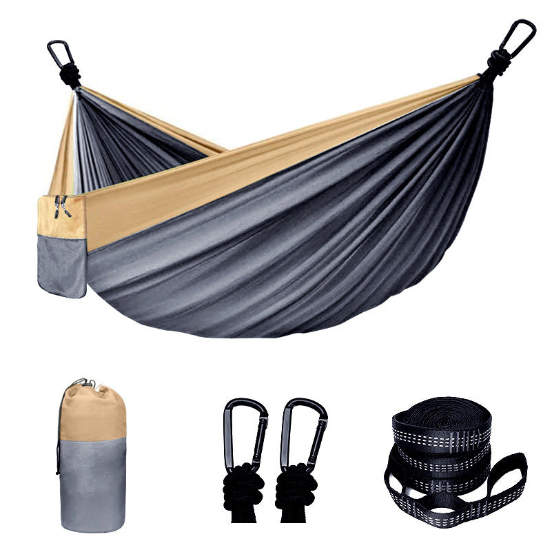 Camping Hammock Double & Single Portable Hammock With 2 Tree Straps And 2 Carabiners - DragonHearth