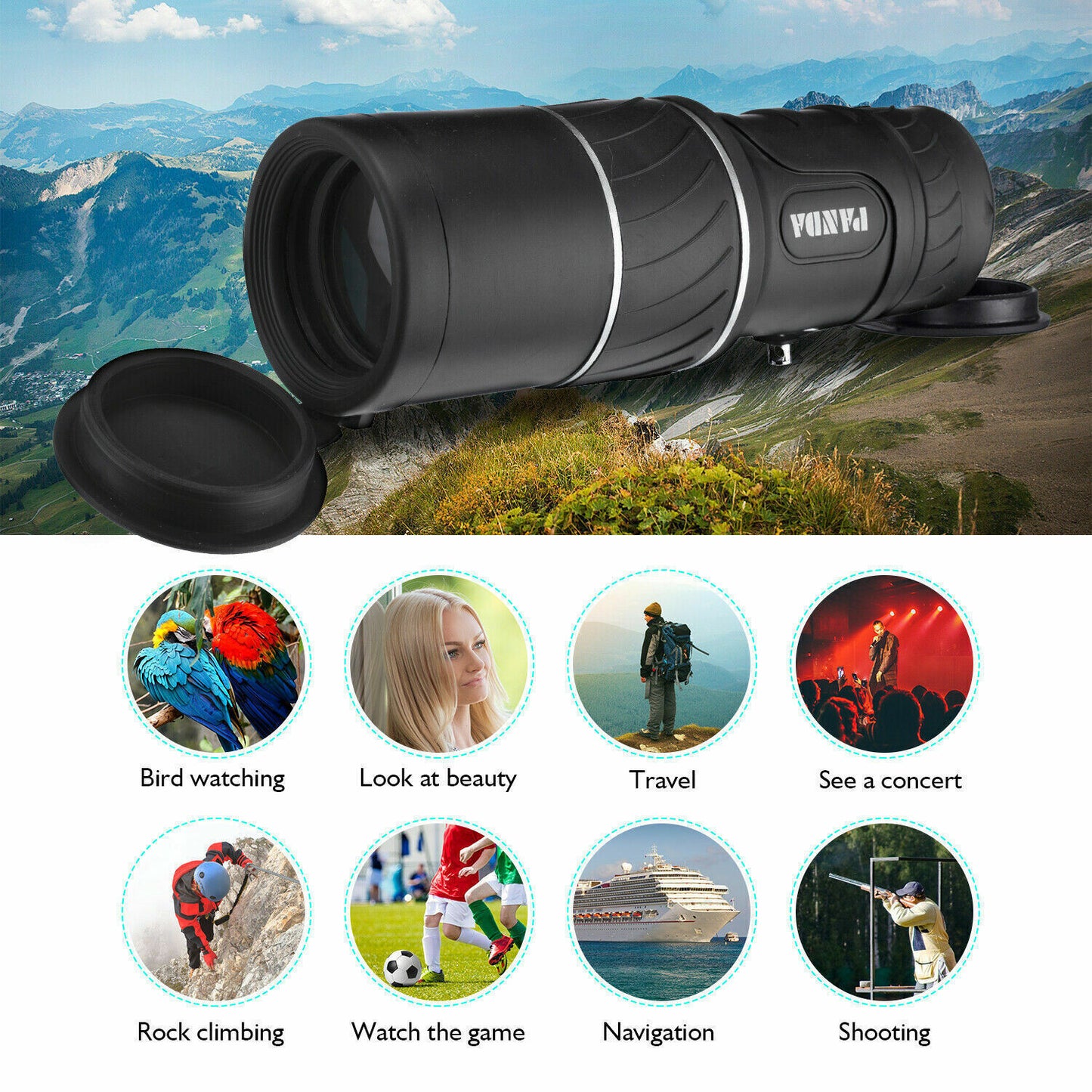 40x60 Day Night Vision HD Handheld Telescope