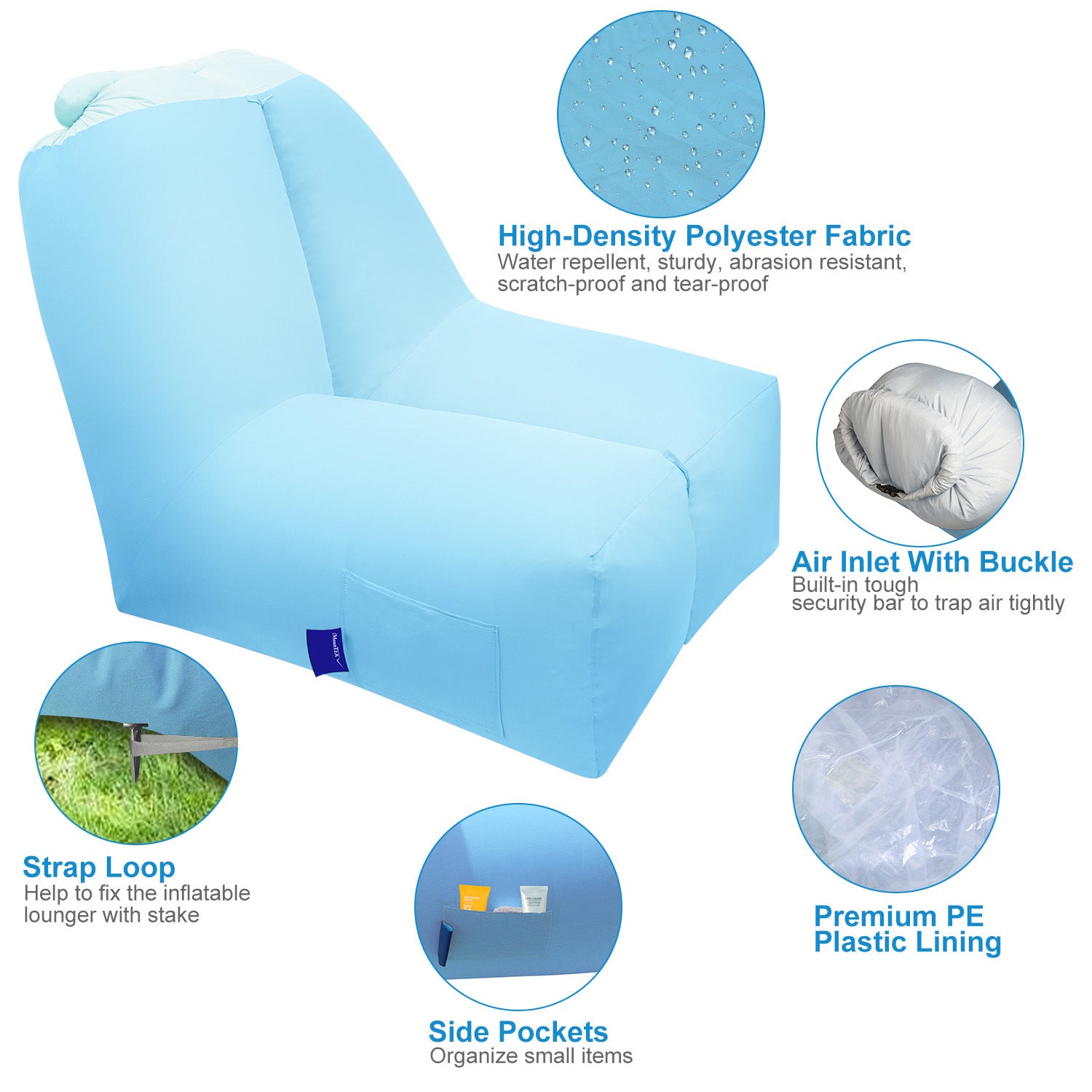 Inflatable Lounger Air Sofa Chair - DragonHearth