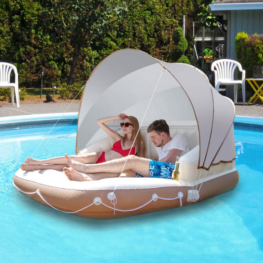 Inflatable Pool Float Lounge Swimming Raft - DragonHearth