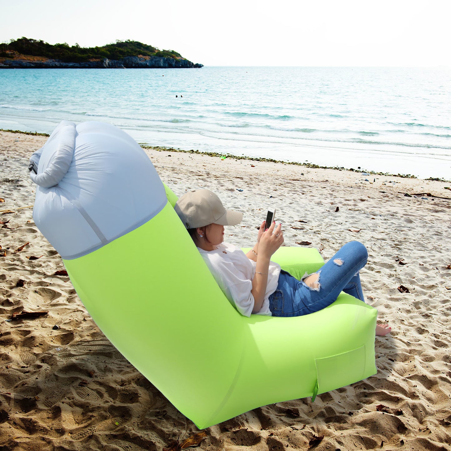 Inflatable Lounger Air Sofa Chair - DragonHearth