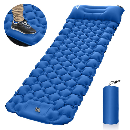 Outdoor inflatable pad - foot pedal - DragonHearth