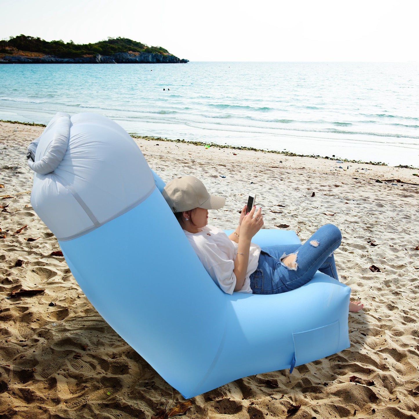 Inflatable Lounger Air Sofa Chair - DragonHearth