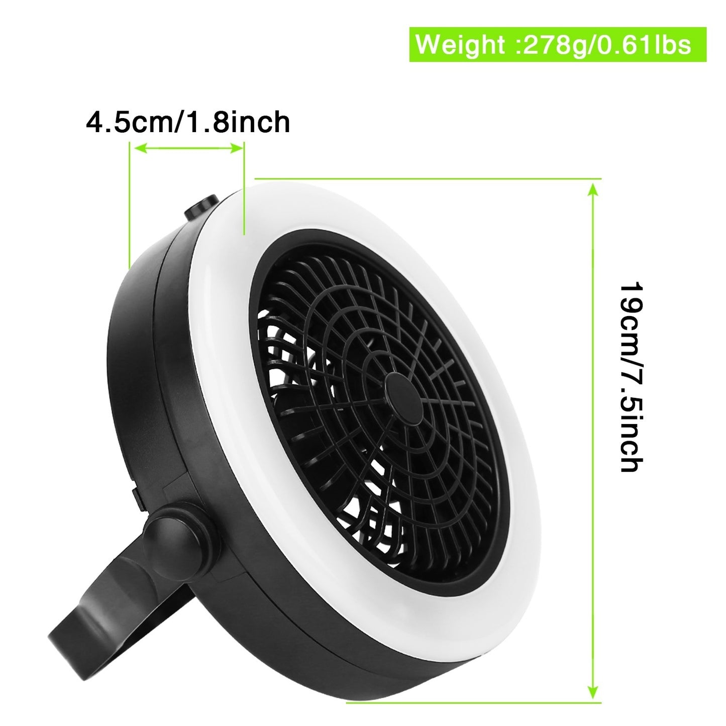 Portable Camping LED Fan 2 in 1 - DragonHearth