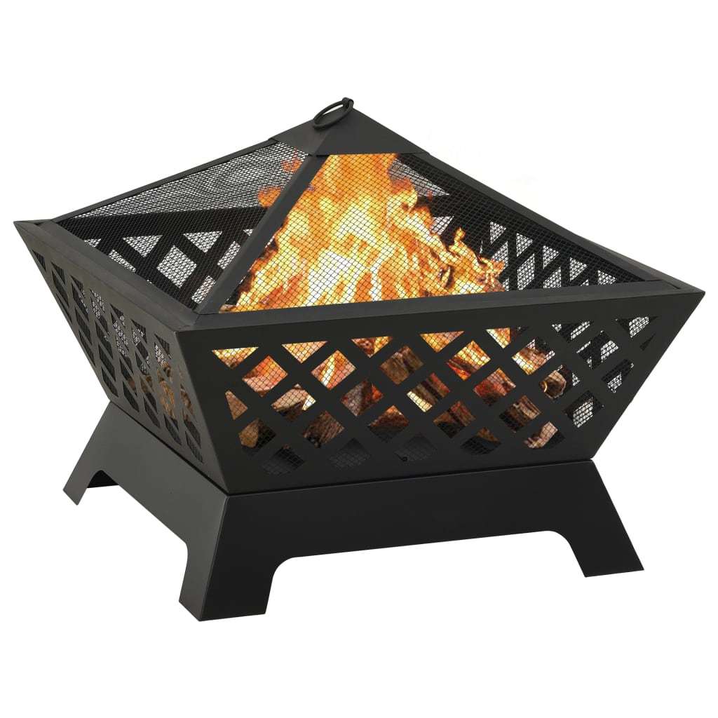 Fire Pit with Poker 25.2" XXL Steel - DragonHearth