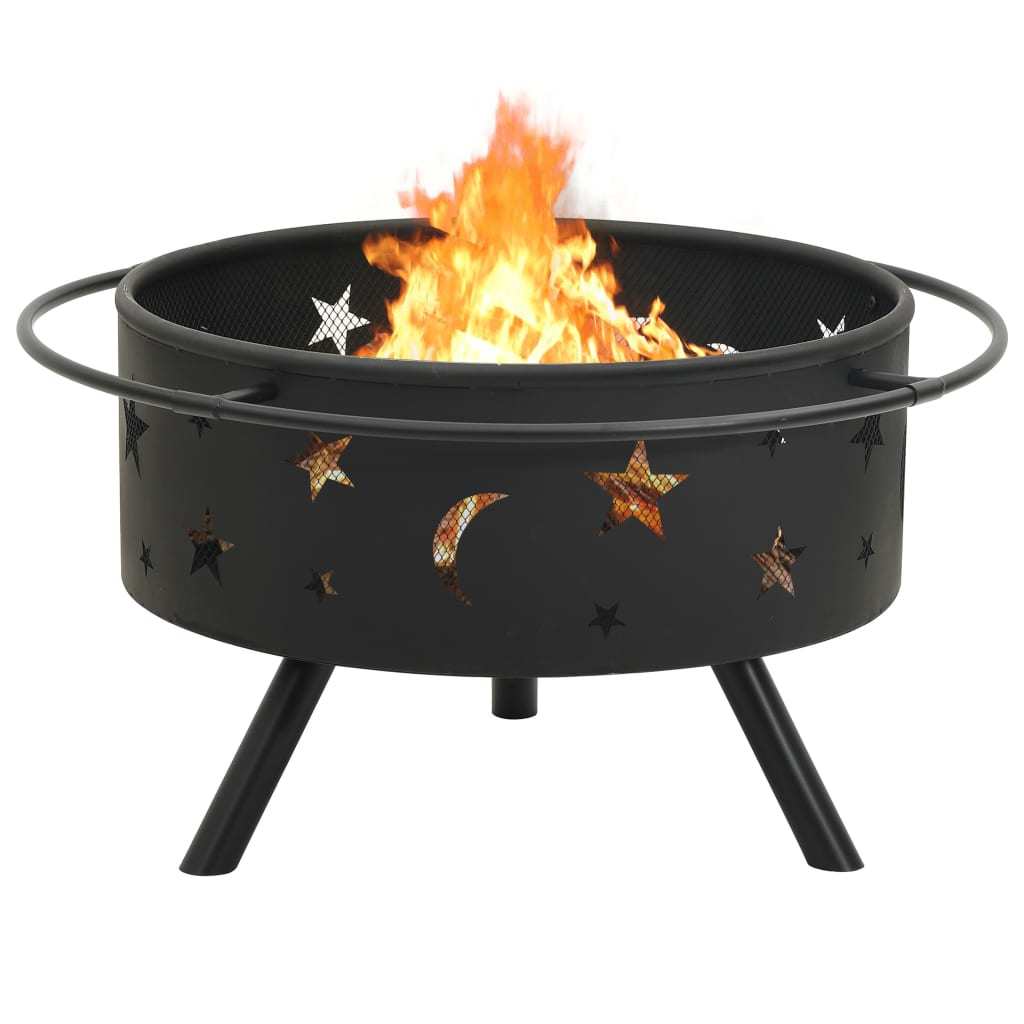 Fire Pit with Poker 29.9"XXL Steel - DragonHearth