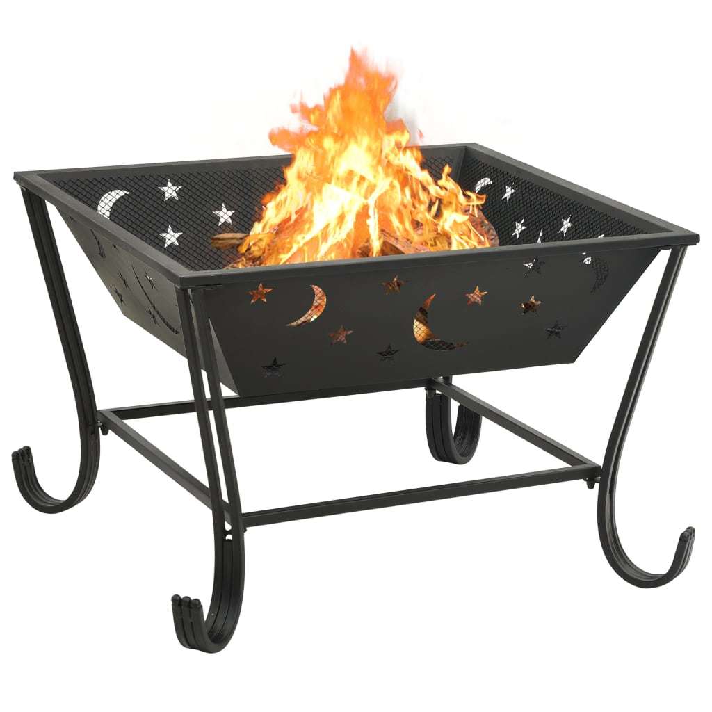 Fire Pit with Poker 24.4" XXL Steel - DragonHearth