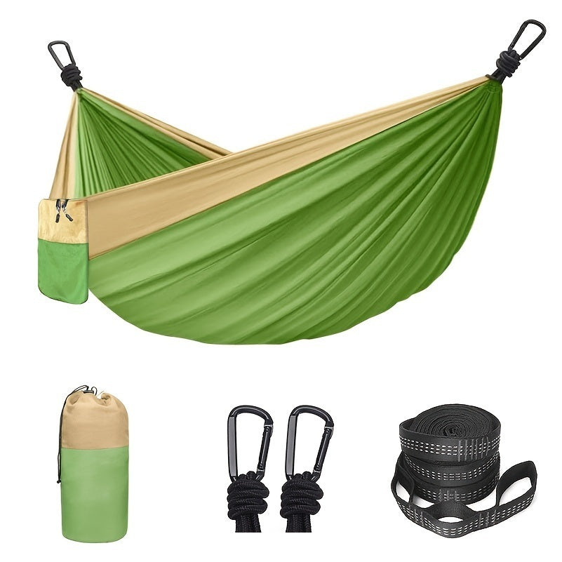 Camping Hammock Double & Single Portable Hammock With 2 Tree Straps And 2 Carabiners - DragonHearth