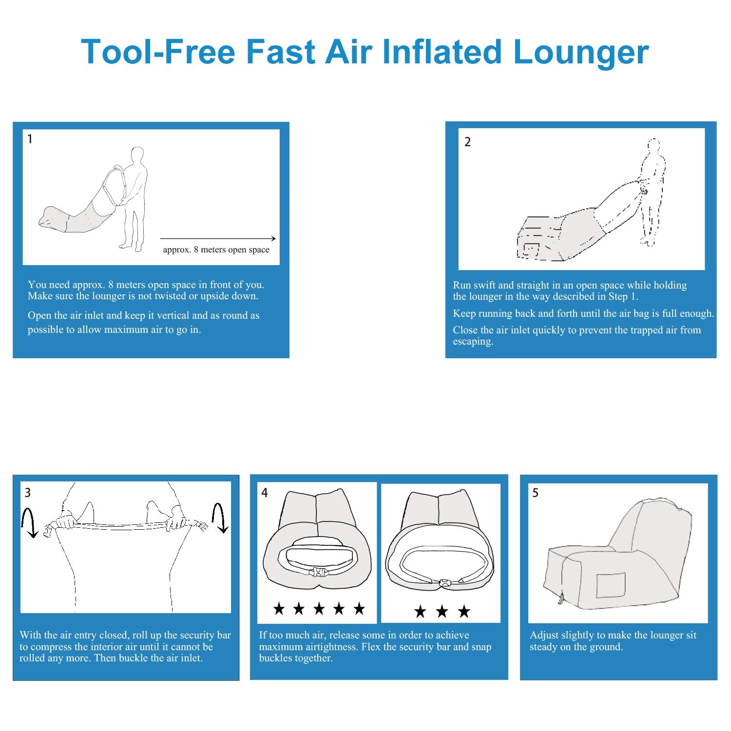 Inflatable Lounger Air Sofa Chair - DragonHearth