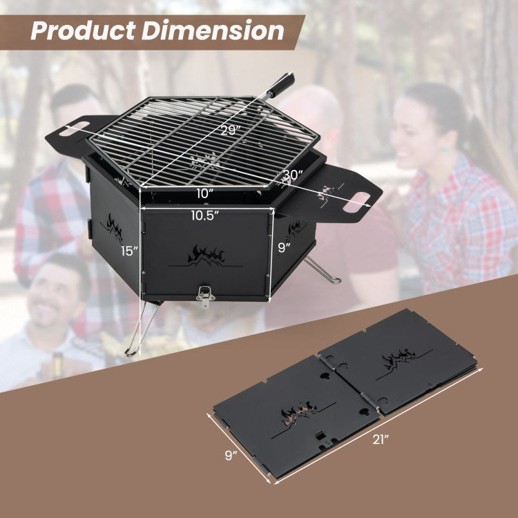 Portable Charcoal Grill Stove