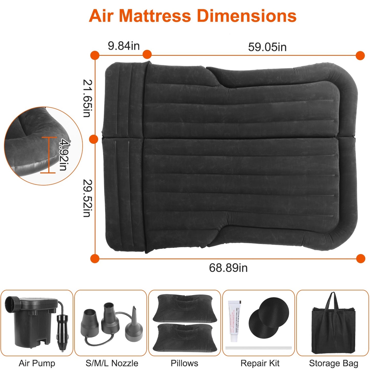 Inflatable SUV Air Mattress