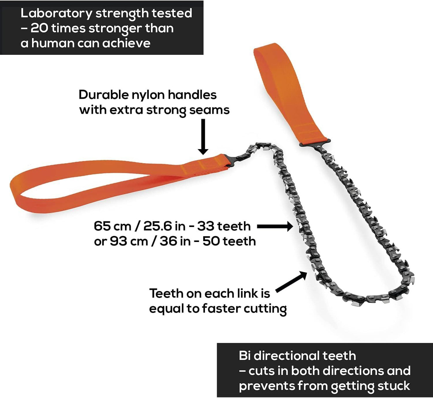 11/33 Teeth Survival Chain Saw