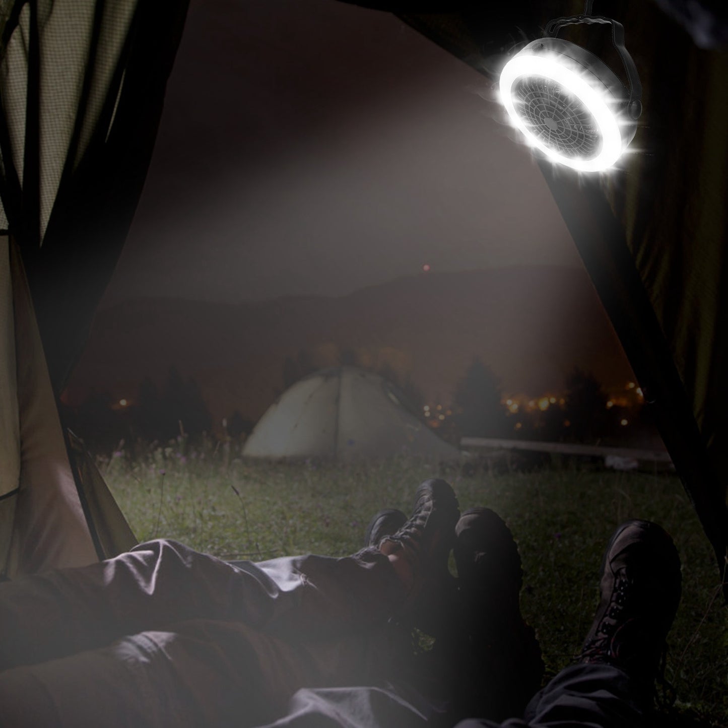 Portable Camping LED Fan 2 in 1 - DragonHearth