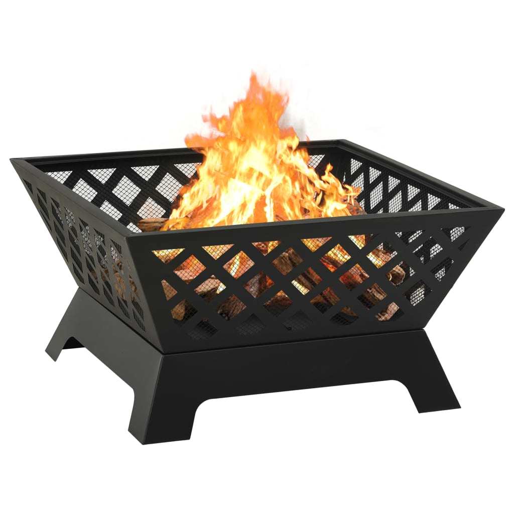 Fire Pit with Poker 25.2" XXL Steel - DragonHearth