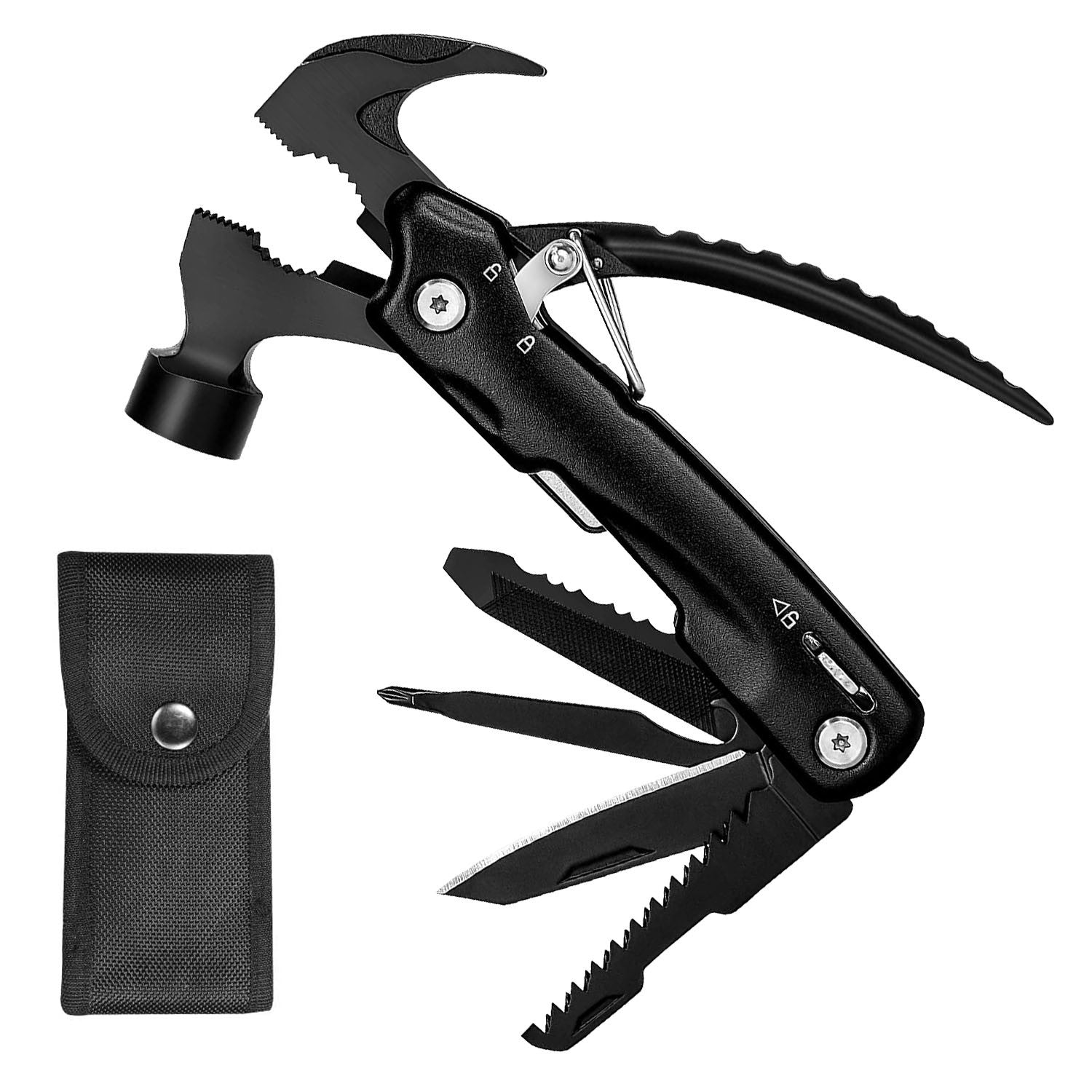 12 in 1 Hammer Multitool Portable Stainless Steel - DragonHearth