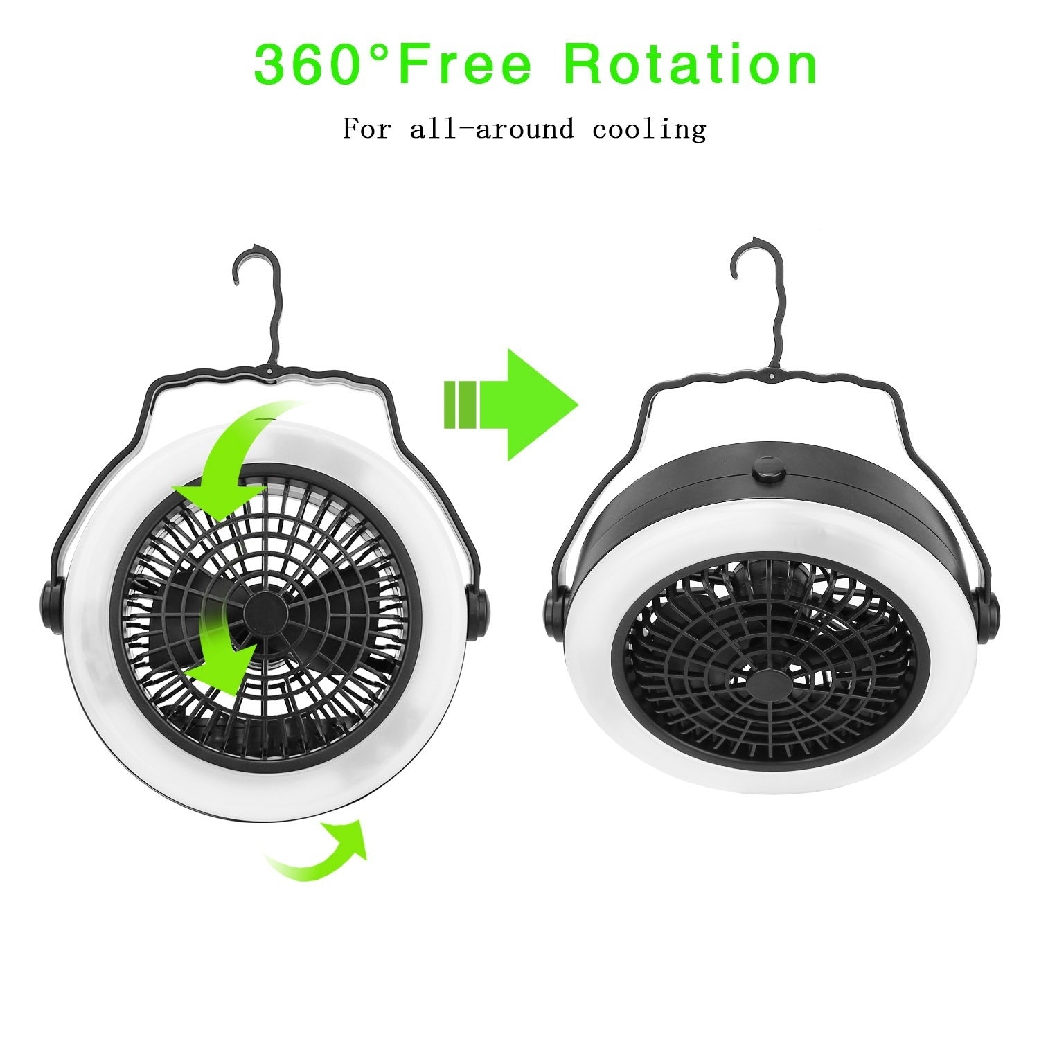 Portable Camping LED Fan 2 in 1 - DragonHearth