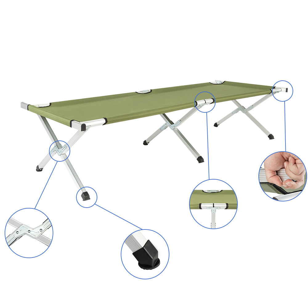 Folding Camping Cot with Carrying Bag - DragonHearth