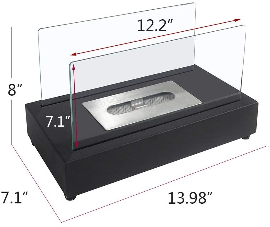 Tabletop Rectangle Fire Pit - DragonHearth