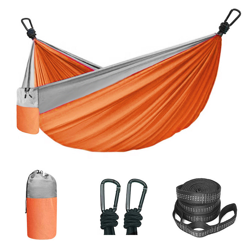 Camping Hammock Double & Single Portable Hammock With 2 Tree Straps And 2 Carabiners - DragonHearth