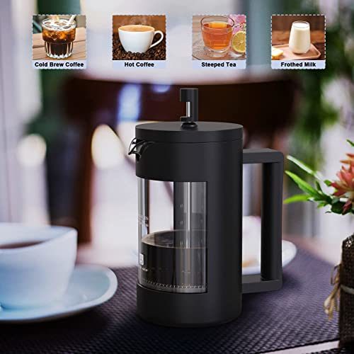 French Press Coffee Maker, 12 oz/21oz - DragonHearth